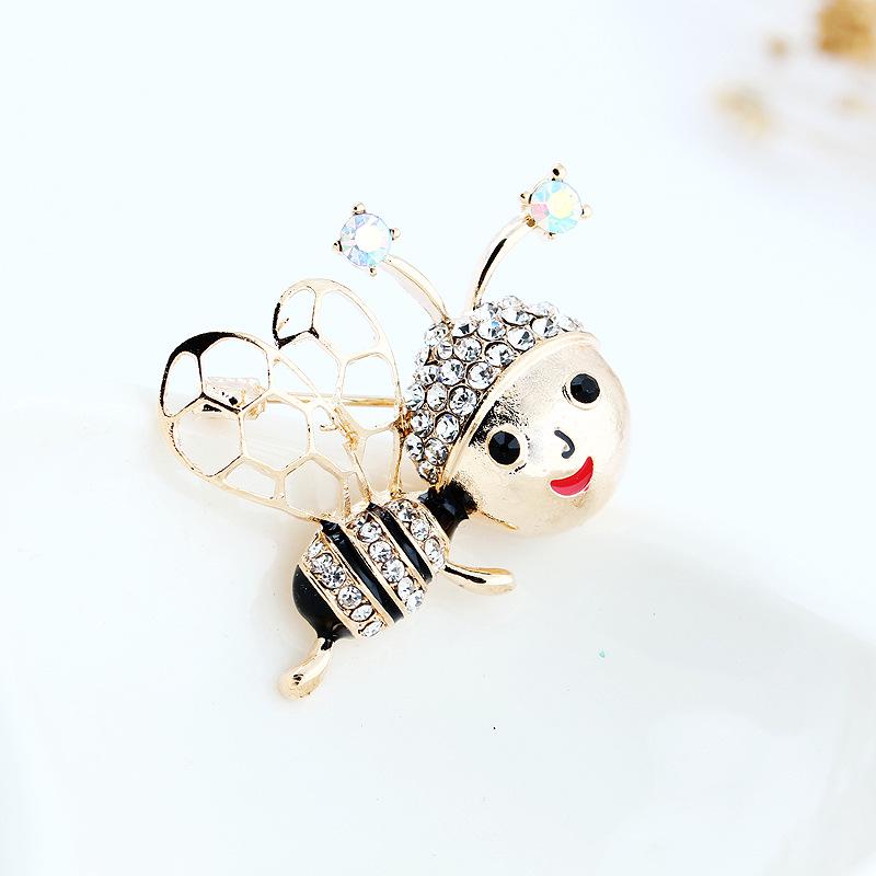 Fashion Mini Cute Bee Wasp Insect Brooch Pin Women's Accessories Wholesale