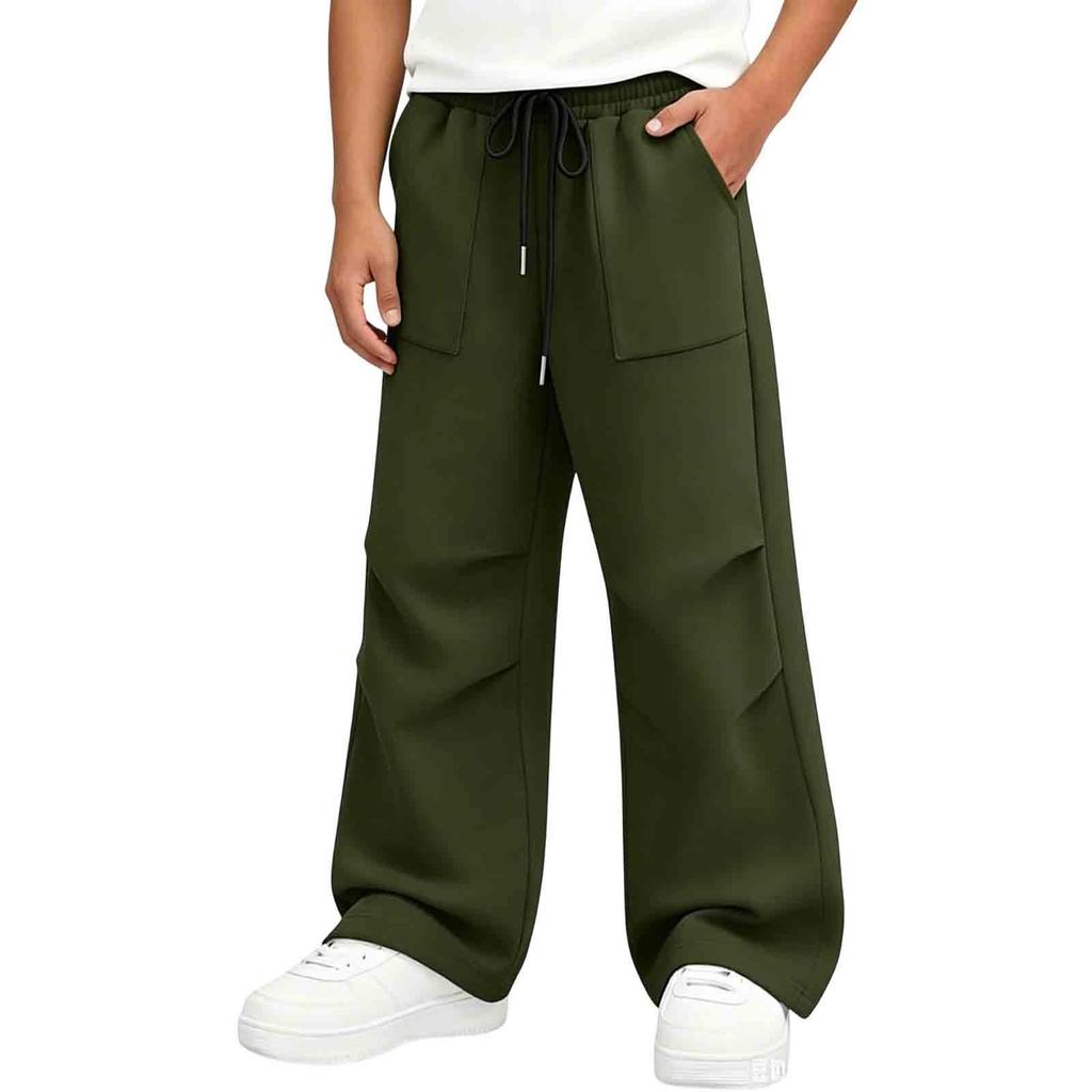 Children's Color Relaxed Fit Jogger Pants for Boys and Girls