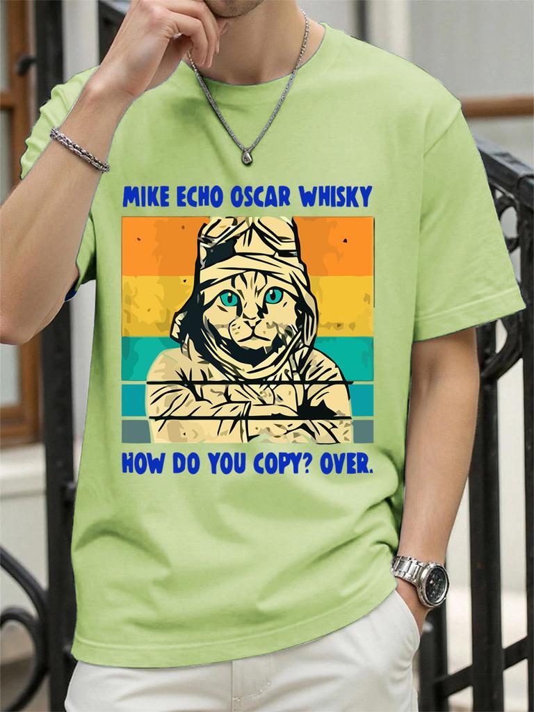 Make Echo Oscar Whisky Prints TShirt Women Cotton Summer Tops Oversized Soft ONeck Short Sleeve T Shirts Casual Woman Clothes