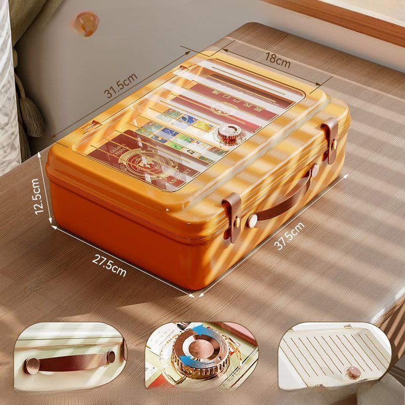 Family ID Storage Bag Box Household Document Room Important Documents Passport Card Instruction Manual Certificate Carrying Case