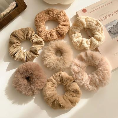 7 Pezzi/Set Elastici per Capelli da Donna in Velluto Elastico per Ragazze Porta Coda di Cavallo Elastici Fascia per Capelli Accessori per Capelli da Donna