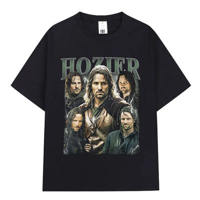 Hozier Funny Meme Aragorn Graphic T Shirt   Hip Hop Harajuku Short Sleeve T-shirt 100_ Cotton Casual Oversized Tee Shirt