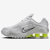 Nike Shox R4 W Shox R4 Size White/Metallic Silver/Volt/White AR3565-102 22.5cm