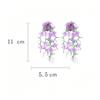 Elegant Long Boho Earrings Exaggerate Big Flowers Floral Earrings Beaded Earrings  Party Jewelry