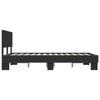 Bed Frame Black 140 x 190 cm Particleboard and Metal