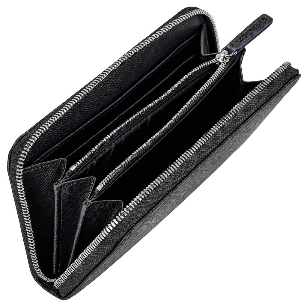 Emporio Armani Long Wallet YEME49Y731E 80001 Men's (Round Zipper) [Used]