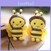 Adorable Yellow Plush Bee Keychain With Ultra-soft Short Plush Material