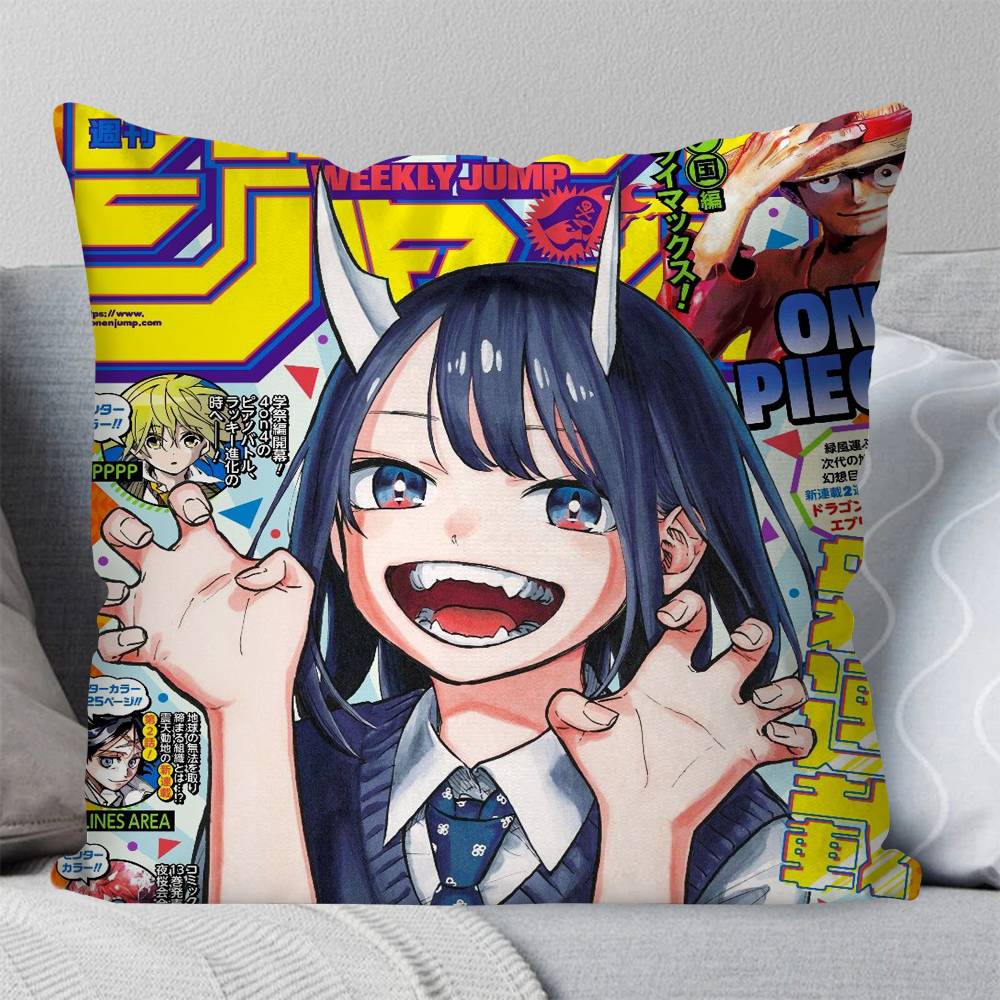 Ruri DDragon Manga Pillow Case Fashion Square Pillowcase Bedroom Sofa Room Ins Decoration Leisure