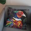 2D Colorful Stained Glass Pheasant Pattern Pillow Cover Pattern Cushion Cover Suitable For Sofa Bedroom Car Pillow Cover