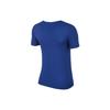 Nike Training Knit Crew Neck Short Sleeve T-Shirt Women Tops Blue BQ9552-438