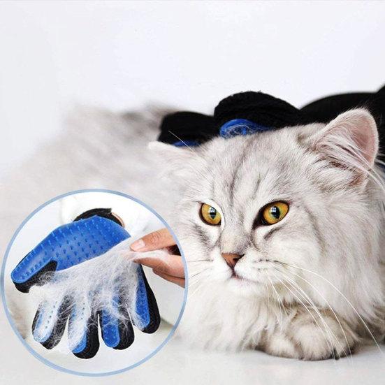 Silicone Pet Dog Cat Massage Gloves Grooming Cleaning Hair Removal Brush Comb