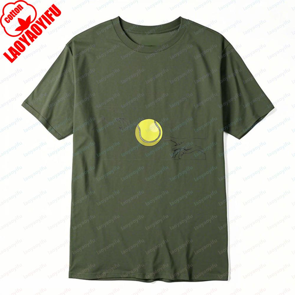 Tennis Ball and Hands Graphic Tshirt Outdoors Sport Unisex Tee Fun Sportswear Summer Casual Fashion Cotton Tops Women Ropa Mujer