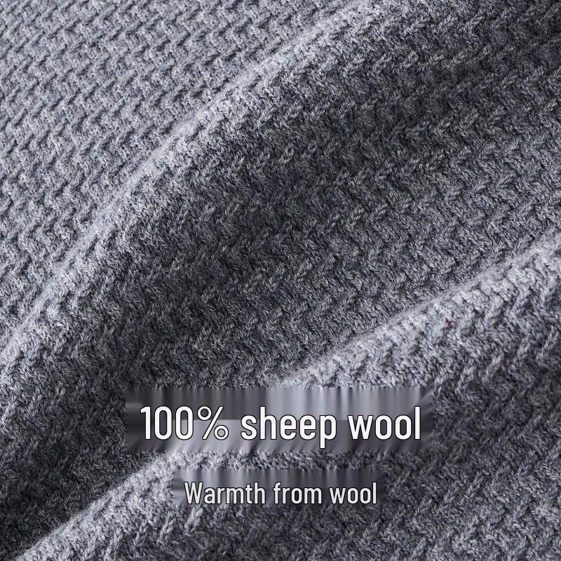 Giovanni Valentino Men's 100% Wool Crew Neck Sweater