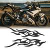 Fizepgo Motorcycle Sticker, Flame Decal - 2 Waterproof Emblem Design for Bumper Truck Golf Cart Mailbox Window Suitcase