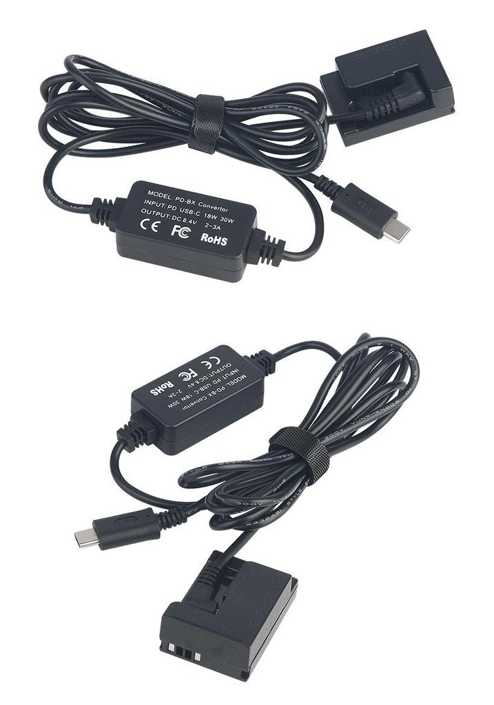 DR50 PD/Type-C Adapter for G10/G11/G12/SX30 IS with NB7L Dummy Battery