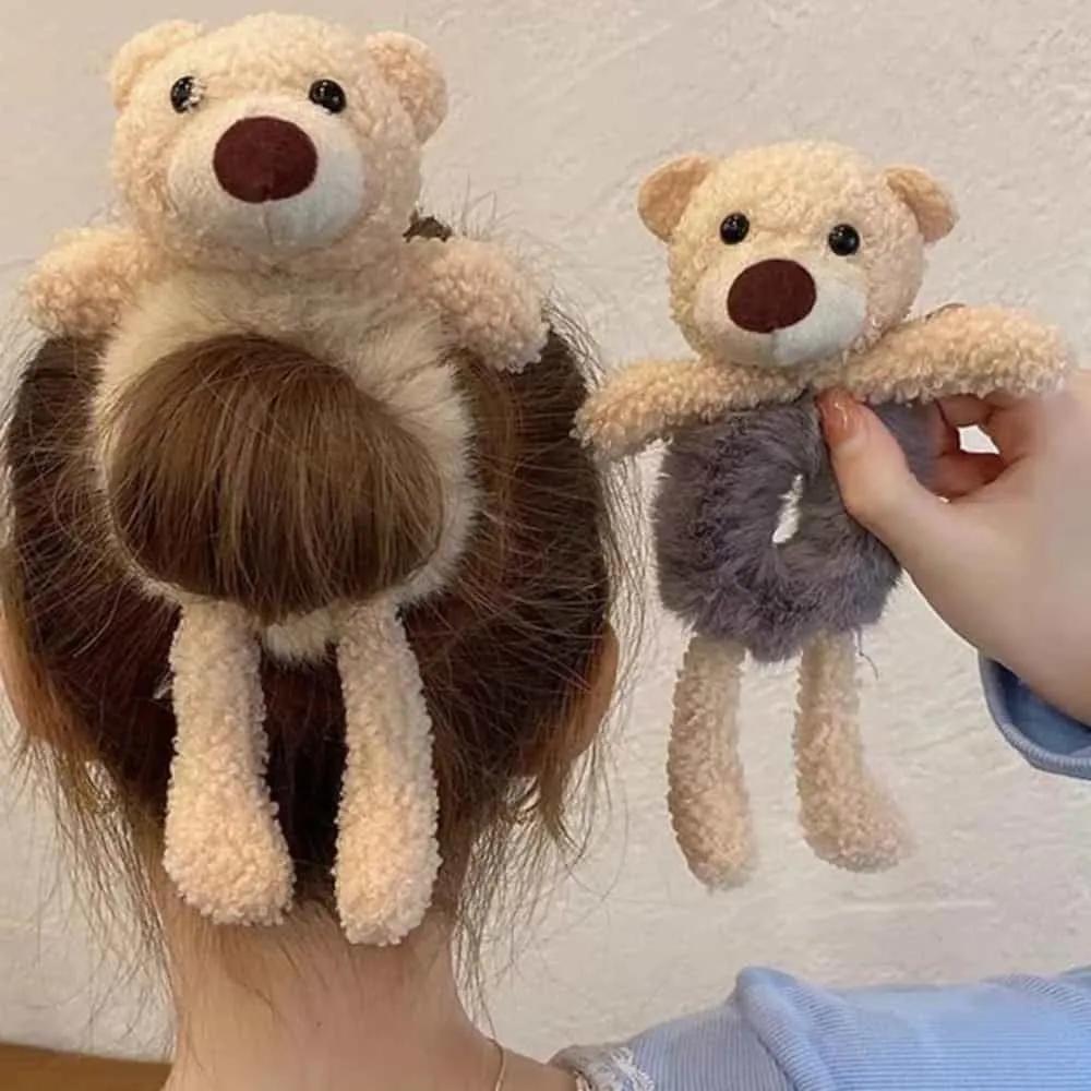 Teddy bear headband scrunchie scrunchie