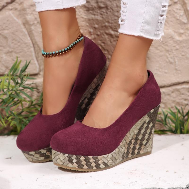 Women’s Slip-On Thick-Soled Platform Loafers, Plus Size Casual Shoes