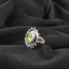 Peridot Gemstone Jewelry, 925 Solid Sterling Silver Ring, Handmade Charming Jewelry, Gorgeous Silver Ring Gift For Women