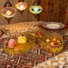 3Pcs Gold Color Ramadan Decorative Tray Heart Shaped Eid Candy Dish  Islamic Holidays