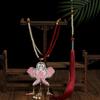 Chinese Style Embroidered Butterfly Wreath Necklace Super Fairy Tassel Pendant Horse Face Skirt Accessories