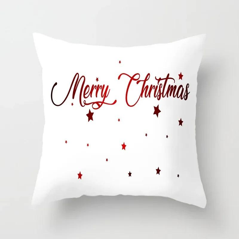 Christmas Themed Pillowcases Car Ornaments Office Santa Claus Living Room Sofa Home Pillowcases