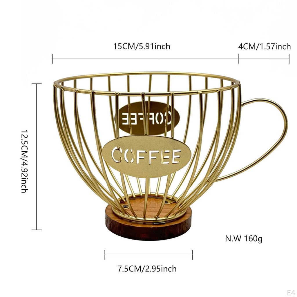 Coffee Pod Holder Candy Container Storage Basket for Cafe Counter Bar