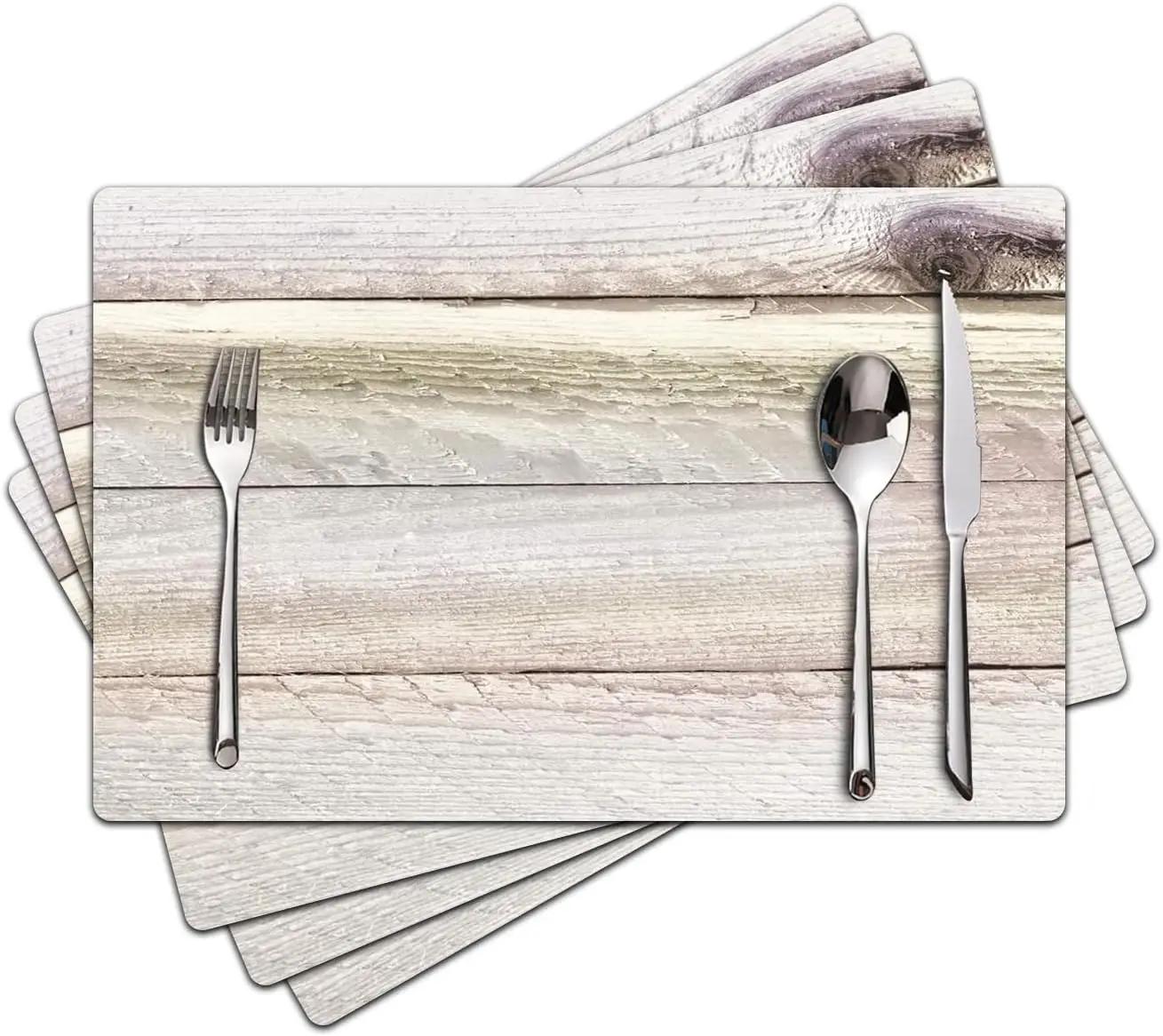 

VIKAMA William Morris Strawberry Thief Placemats Set of 4 Heat Resistant Washable Table Mats for Kitchen Dining Home Art Decor 4PC30X45CM(1X1.5FT
