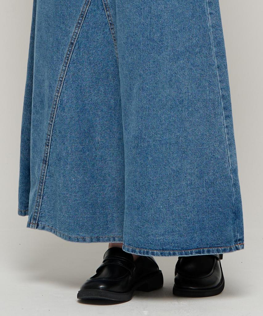 ROIDESROIS Maxi Denim Long Skirt (Blue)