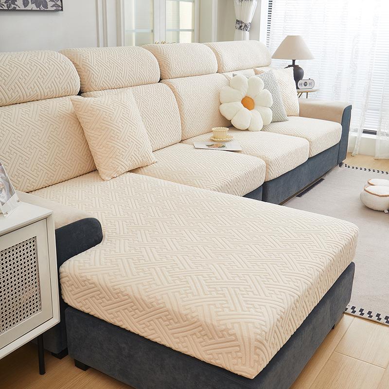 1Pc Jacquard Sofa Slipcover Non-Slip Dustproof Sofa Couch Cover Furniture Protector For Bedroom Office Living Room Home Decor