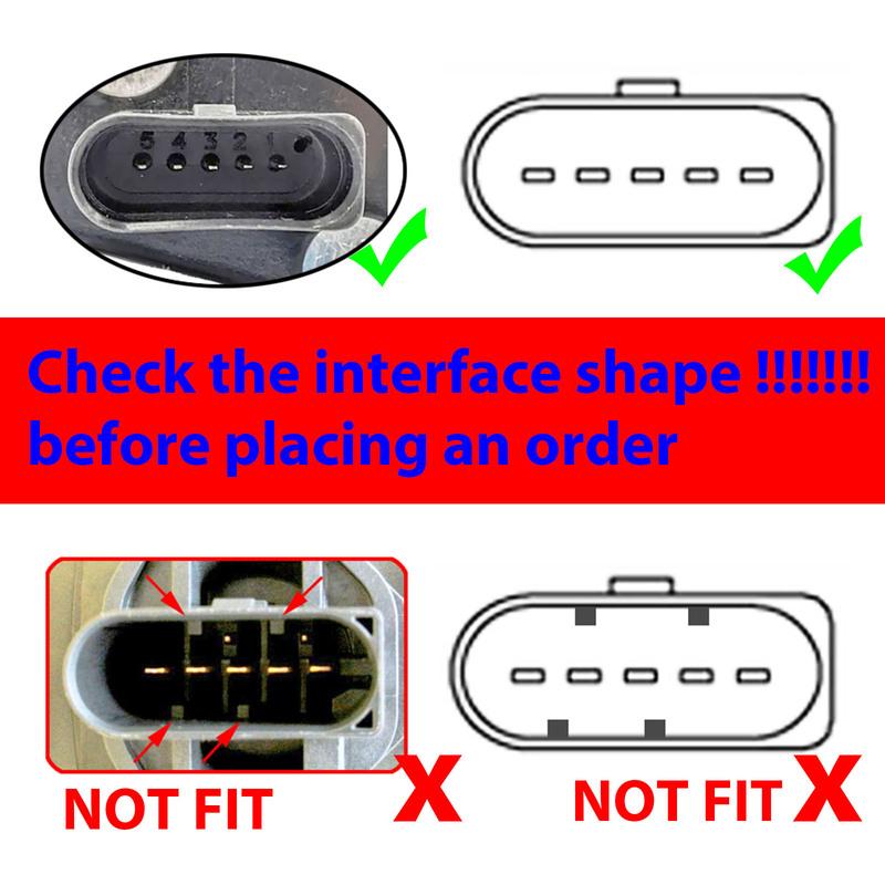 2x For SEAT ALTEA EXEO LEON TOLEDO SKODA OCTAVIA MAF Mass Air Flow Meter Sensor Connector 5PIN Plug Wiring Repair Kit 1J0973705