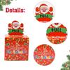 Christmas Money Box Merry Christmas Decorations for Home 2025 Navidad Santa Claus Cash Pull Box Xmas Ornament New Year Gift 2026