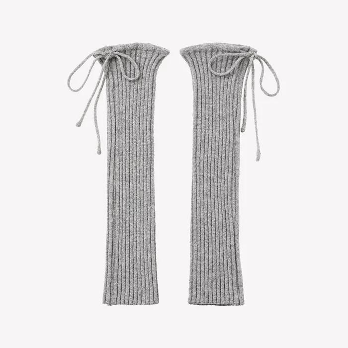 Drawstring Leg Warmer - Grey