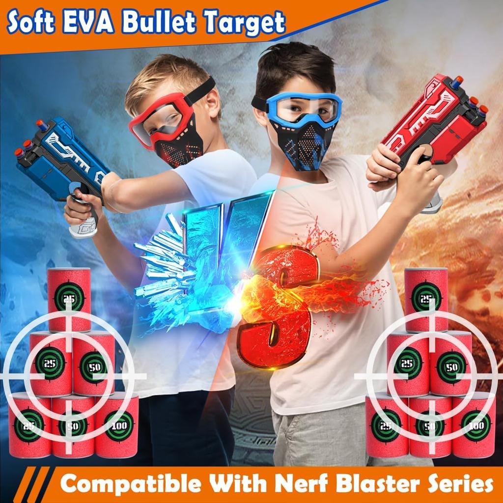 POKONBOY Soft Target, EVA Dart Target Compatible with Nerf Blasters Guns