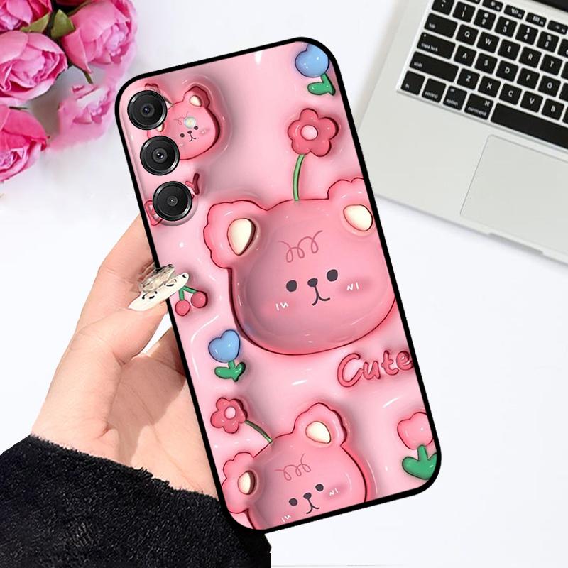 For Samsung A16 Case A16 4G 5G Color Printing Shockproof Silicone TPU Phone Cover For Galaxy A15 Cute Astronaut Bumper Capa