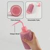 250Ml Empty Diamond Eyelash Clean Washing Bottle Curved Spout Blow Wash Makeup Remover Bottle Eyelash Removal Cleaning Tool