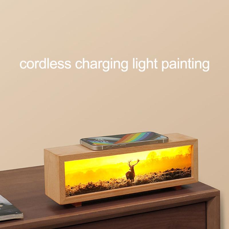 

Светопись, ночник с сенсорным выключателем, розетка, беспроводная зарядка