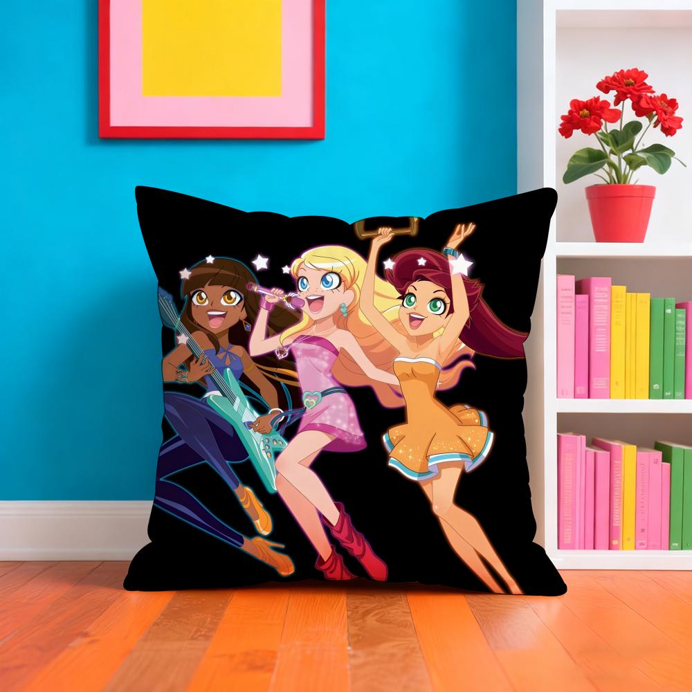 L-lolir-Rock Rock Anime Pillow Case Pillow Case Plush Fabric Soft Double Sided Print Home Sofa High Quality Cushion