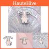 Bunny Trendy Pink And Mouse Cartoon Metal Pin Decorative Brooch Stylish Accessory All For