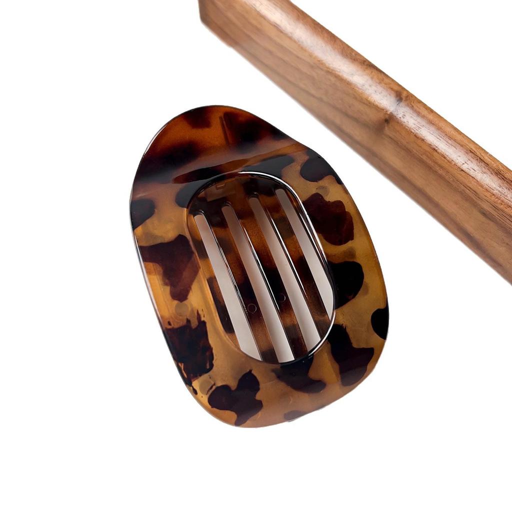 Curved Oval Updo Hair Claw - Temperament Shark Clip