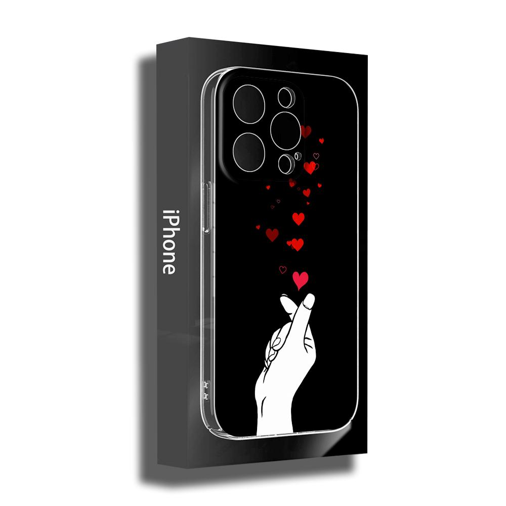 FOR IPhone 14 Fingertip Love Phone Case 14 11 12 Pro 8 7 14 Plus X Pro 14 MAX 13 MINI XR XS Iphone 14 13 Soft Phone Covers
