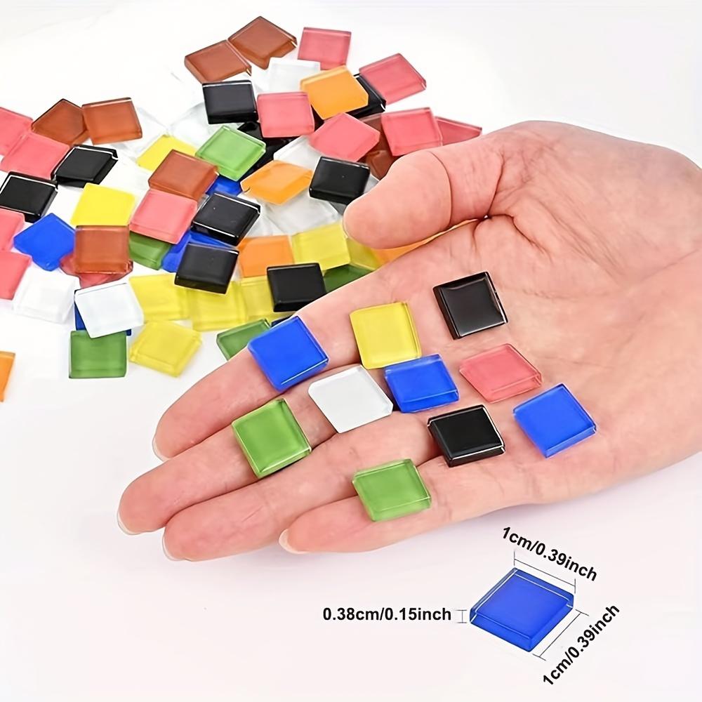 Mosaico de vidrio de colores aleatorios, 50/100/200 piezas, decoración artesanal, materiales de pintura, lámina de mosaico de vidrio de estilo artístico moderno, sin respaldo adhesivo.
