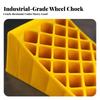 Plastic Wheel Chock Ribbed with Raised Ribs Sturdy for Drivers