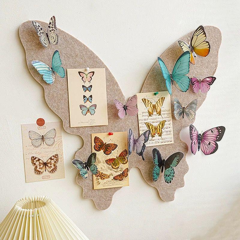 Französische Schmetterling Filz Wandsticker für Schlafzimmer & Wohnzimmer