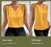Versatile Faux Silk High-Elastic Solid Color Women's Tank Top