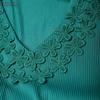 ZANZEA Abito Elegante da Donna Casual con Ricami e Inserti, Scollo a V, Manica 3/4