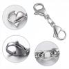 5pcs Stainless Steel Double Lobster Clasp Extender Claw Chain Connector for DIY Bracelet Necklace Chains Jewelry Making Supplies