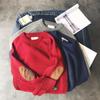 Autumn and Winter Thickened Men's Sweaters Korean Version of The Trend of Handsome Patch Knitwear Tide Brand Bottoming with Warm Men's Sweater