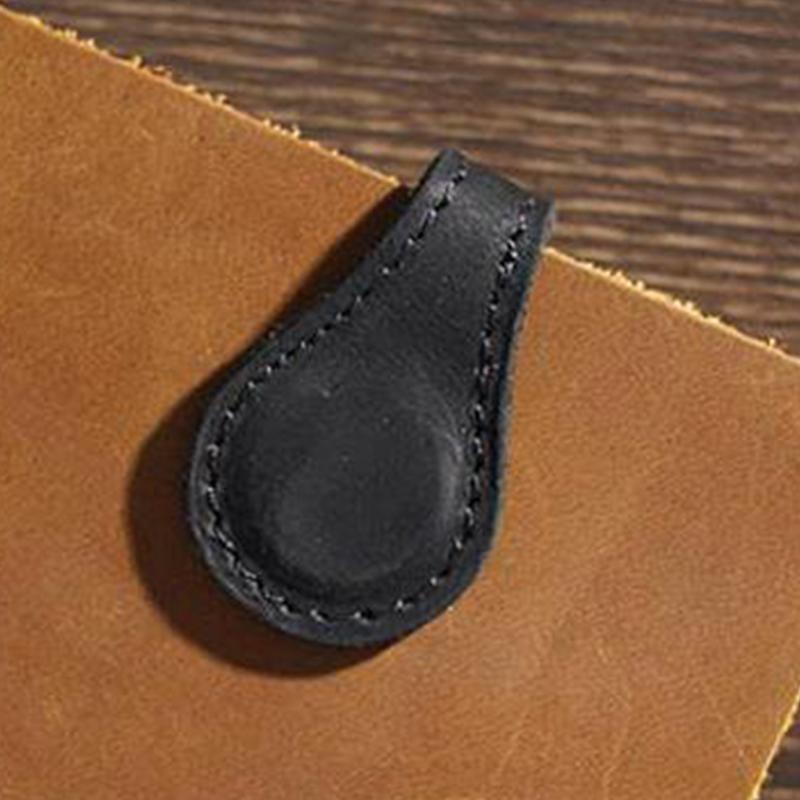 3Pc Notebook Book Markers Page Divider Magnetic Leather Bookmark Double-Sided Magnetic Buckle Magnet Clip Staionery Supplies
