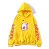 Strawberry Milk Cartoon Printing Hoodies Long Sleeve Hooded Sweatshirts Kawaii Clothing for Girls Moletom Feminino