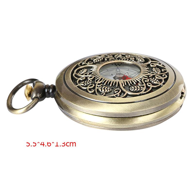 

Hollow Out Flip Cover Antique Bronze Compass Vintage Bronze Compass For Outdoor Hiking Navigation Mountaineering Camping Hiking бронзовый